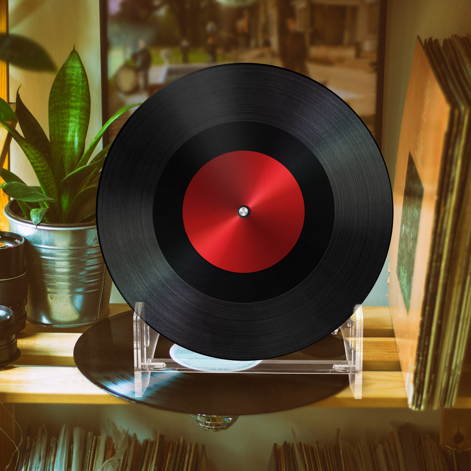 Bookshelf - Estante de exhibición de discos acrílicos