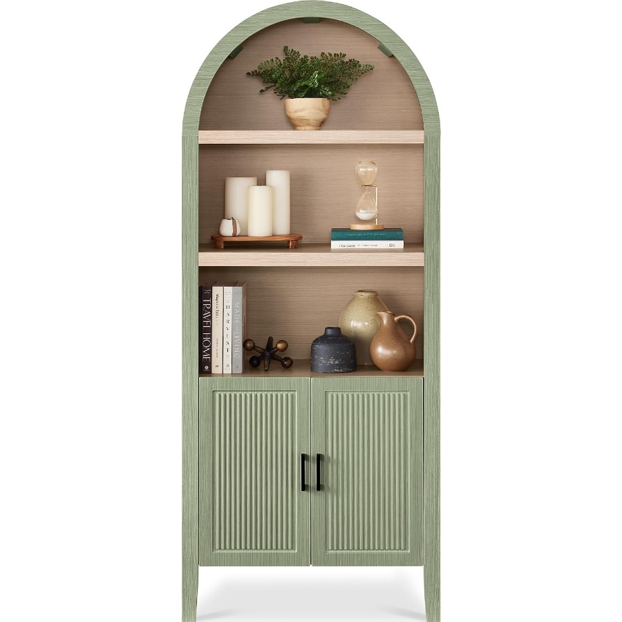 Bookshelf - Armario de despensa arqueado de 183