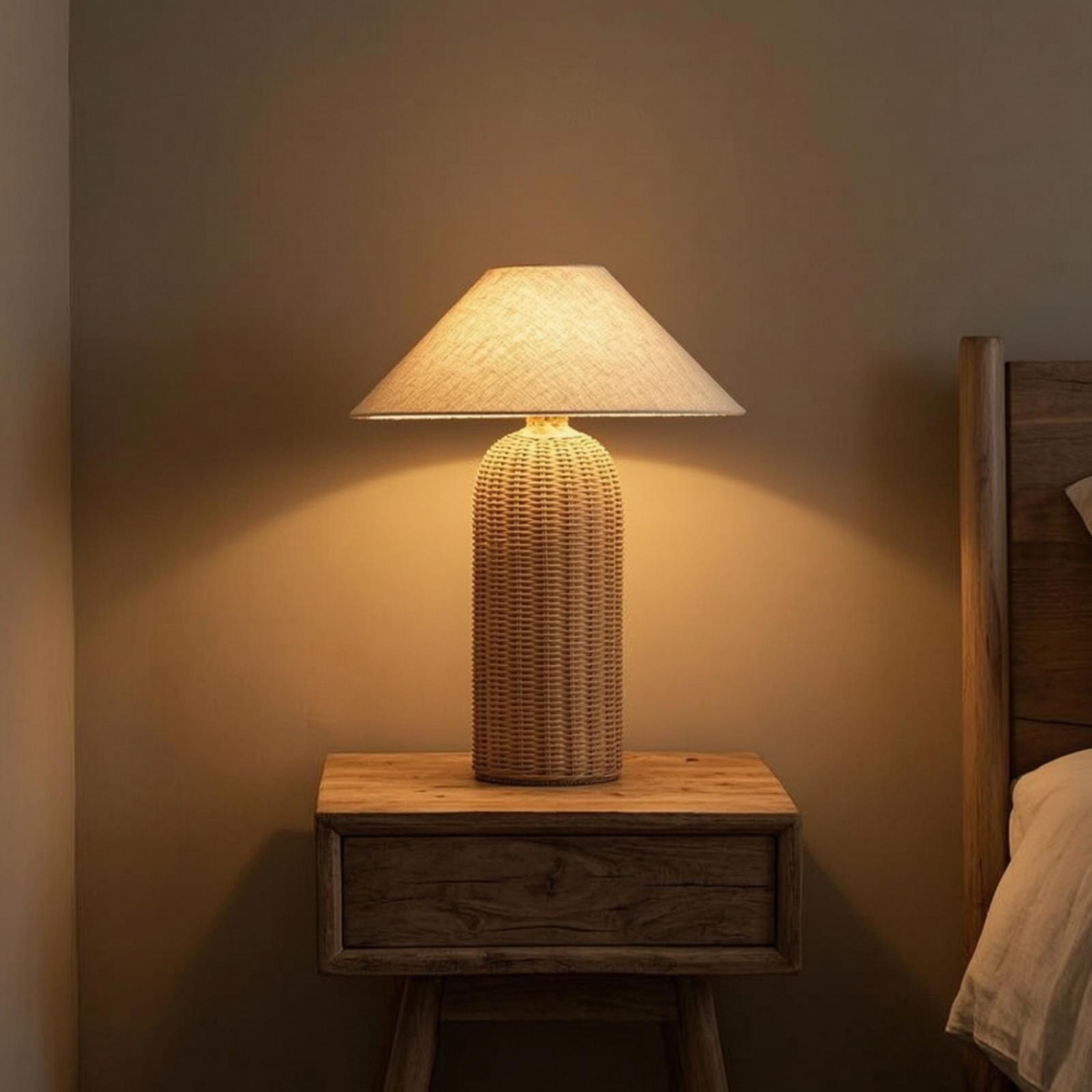Lámpara de Noche con Base de R - Desk Lamp reseña y precio