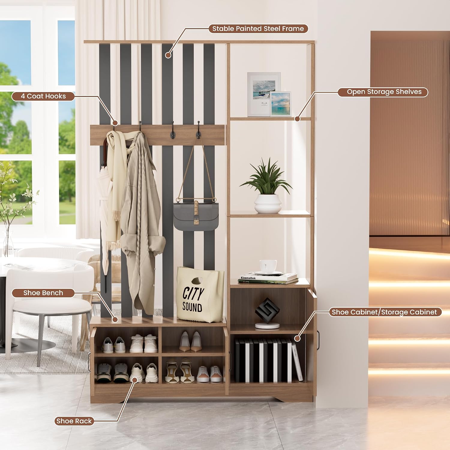 Separador de ambientes con est - Partition Screen Divider reseña y precio