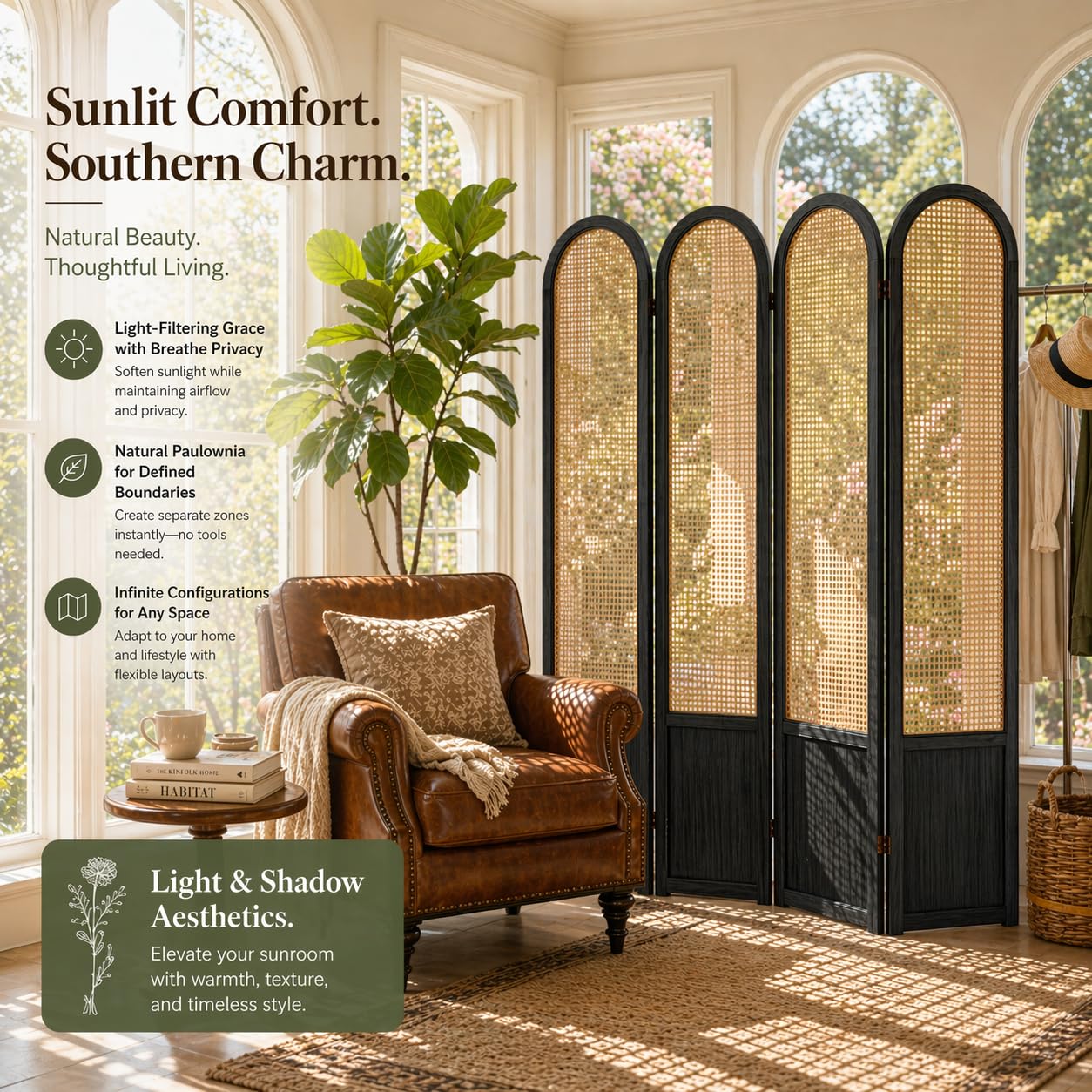 Separador de ambientes plegabl - Partition Screen Divider reseña y precio
