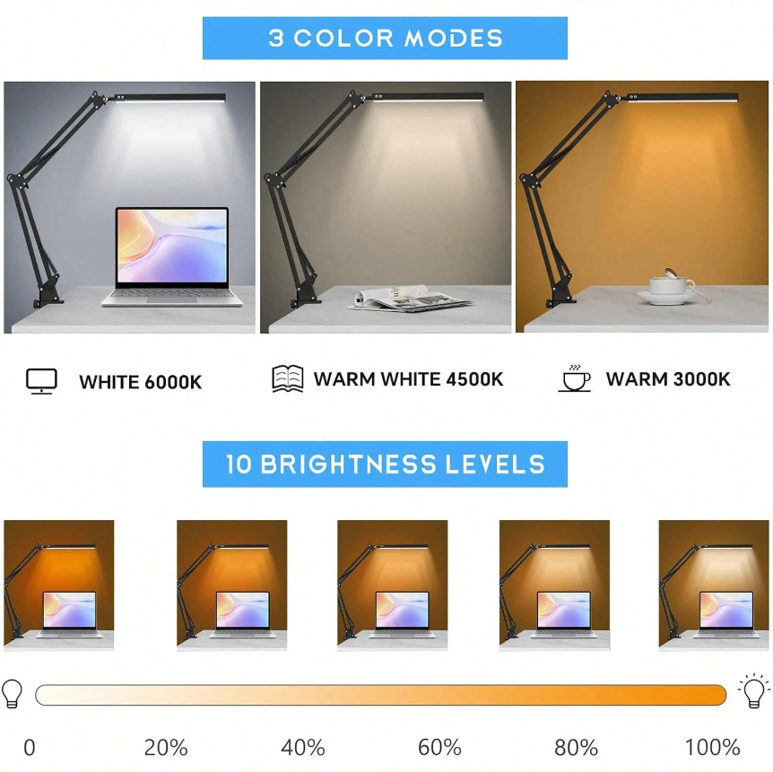 Lámpara de escritorio LED para - Desk Lamp reseña y precio