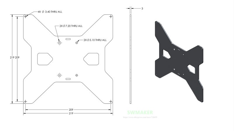 TEVO Tarantula aluminio Y carr - Printer Stand reseña y precio